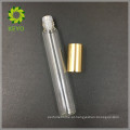 5ml 8ml 10ml 12ml rolo claro na garrafa de vidro com bola de rolo de metal e tampa de alumínio de ouro